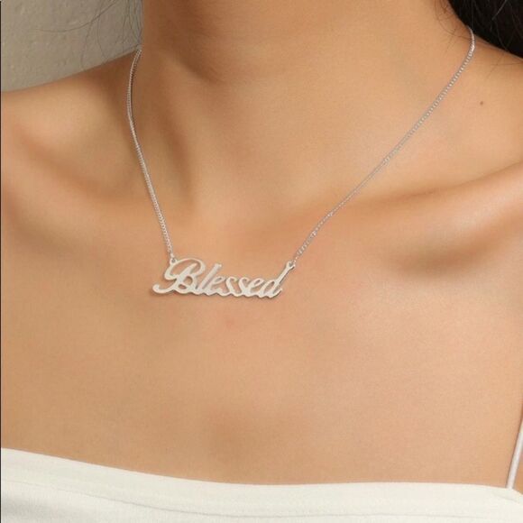 SILVER Blessed Necklace - Picture 1 of 4